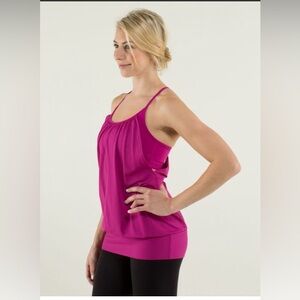 52 -Lululemon No Limits Tank- raspberry pink